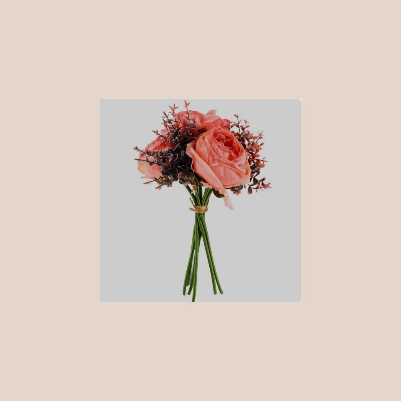 Bouquet de fleur rose eucalyptus