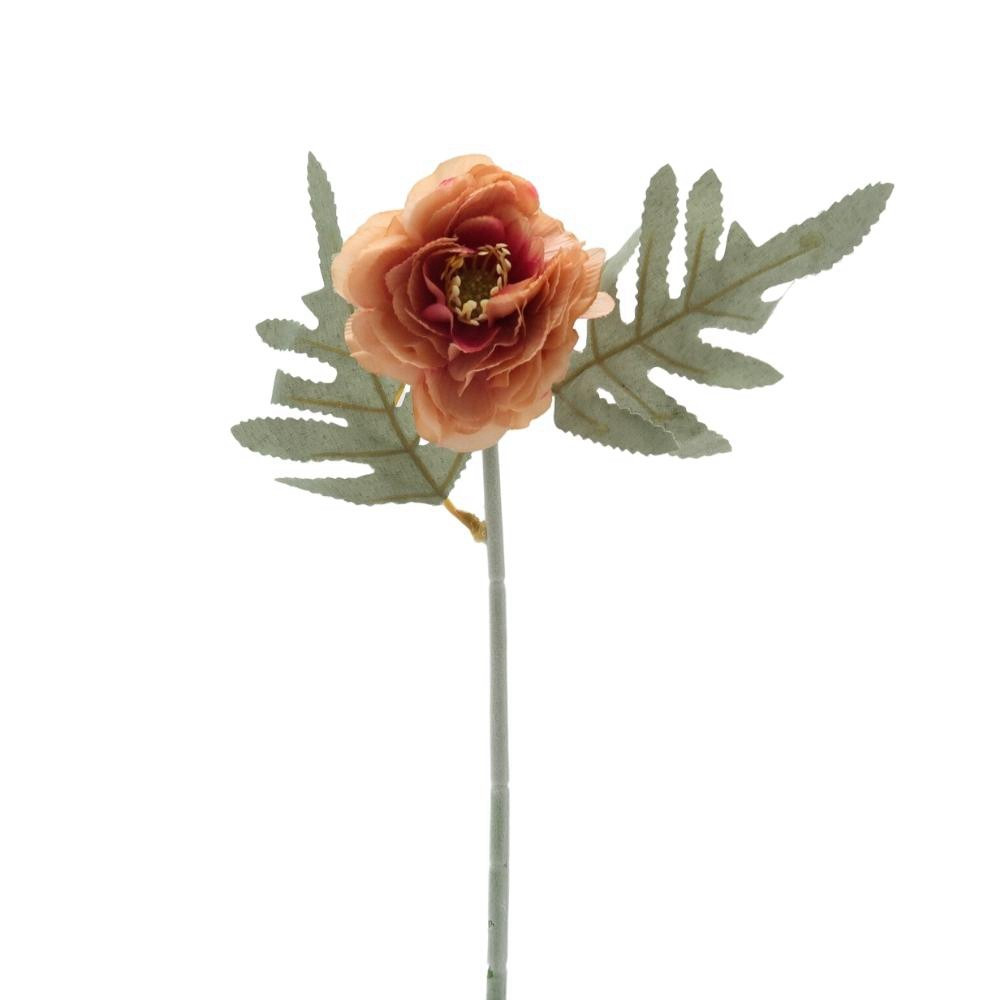 Mini tige peony orange 26cm