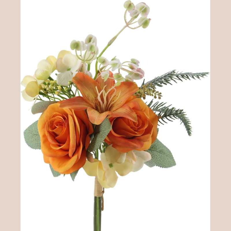 Bouquet de fleurs  orange