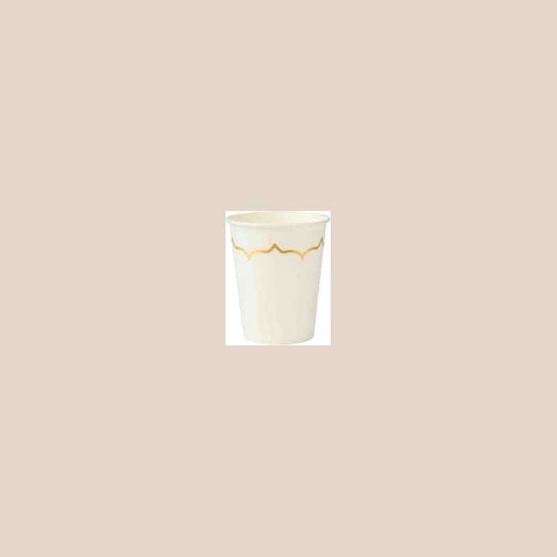 Lot de 10 gobelets blanc