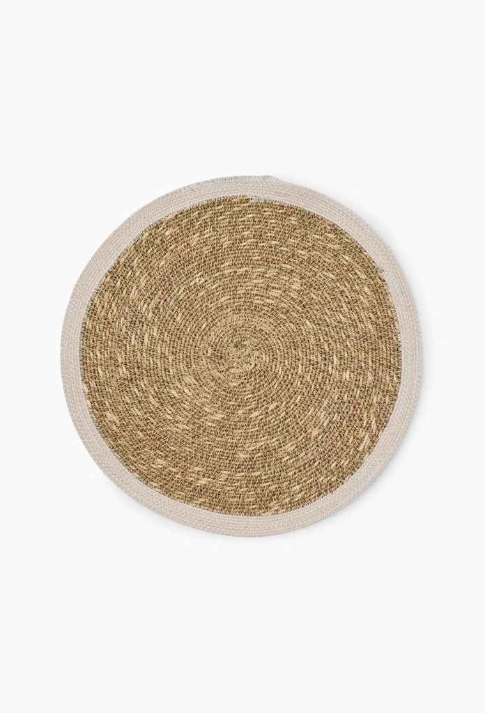 Set de table jute/beige 38 cm