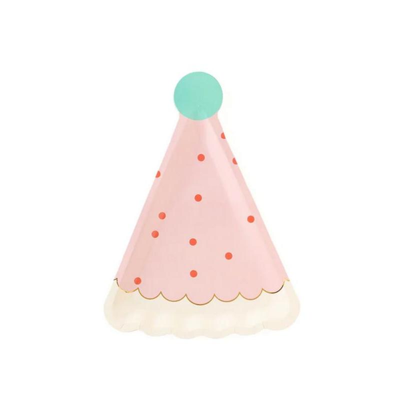 Assiette chapeau anniversaire x16