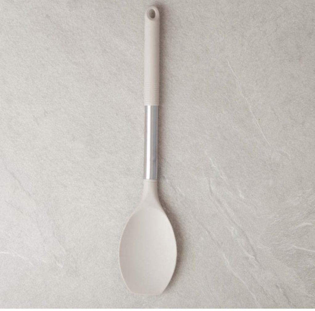 Cuillère à pate en silocone et acier inoxydable