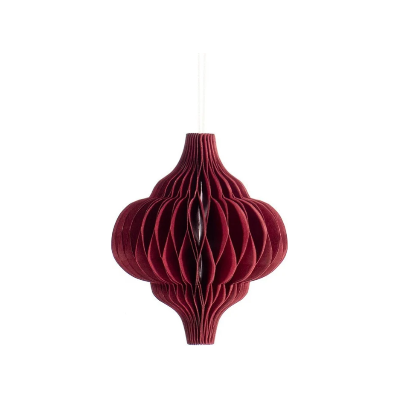 Lanterne pap- 6x6x7 rouge