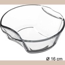 Mini plat rond verre 16