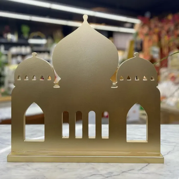 Ornement mosquée en bois - 46.5x45x6 cm