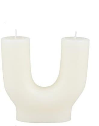 Bougie cire 15x5x15-blanc