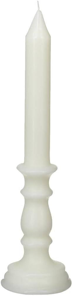 Bougie cire 7x7x18 -blanc