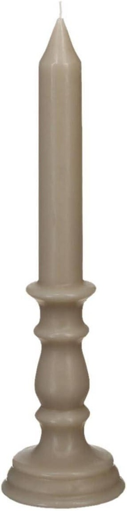Bougie cire 7x7x18 -gris
