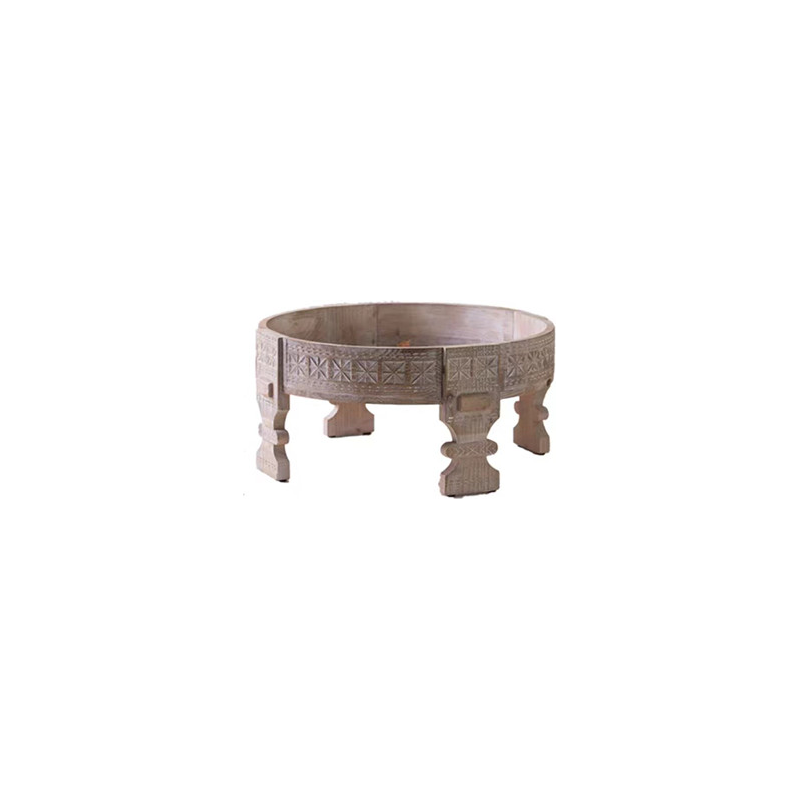 Petite table ronde naturel diamètre 60 cm
