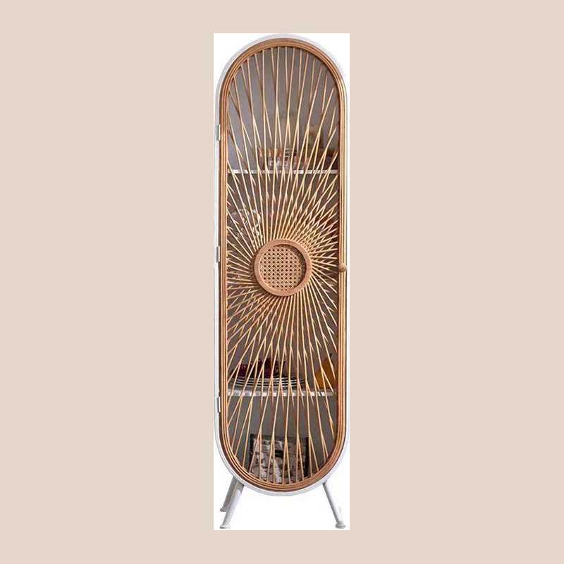 Etagere ovale " soleil tressé " 