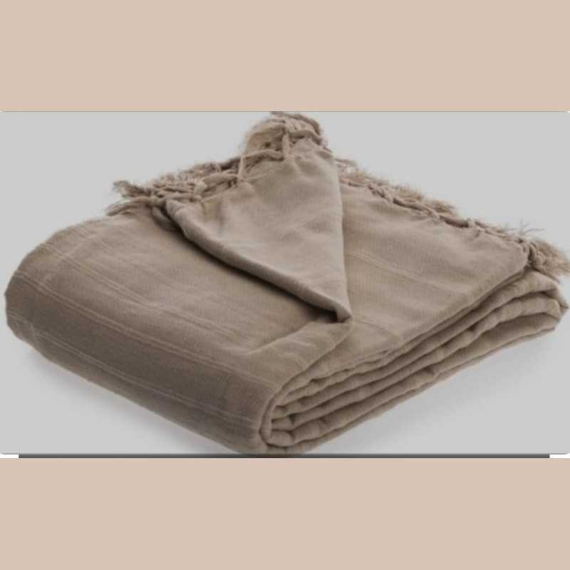 Jete de lit ivoire 160x220