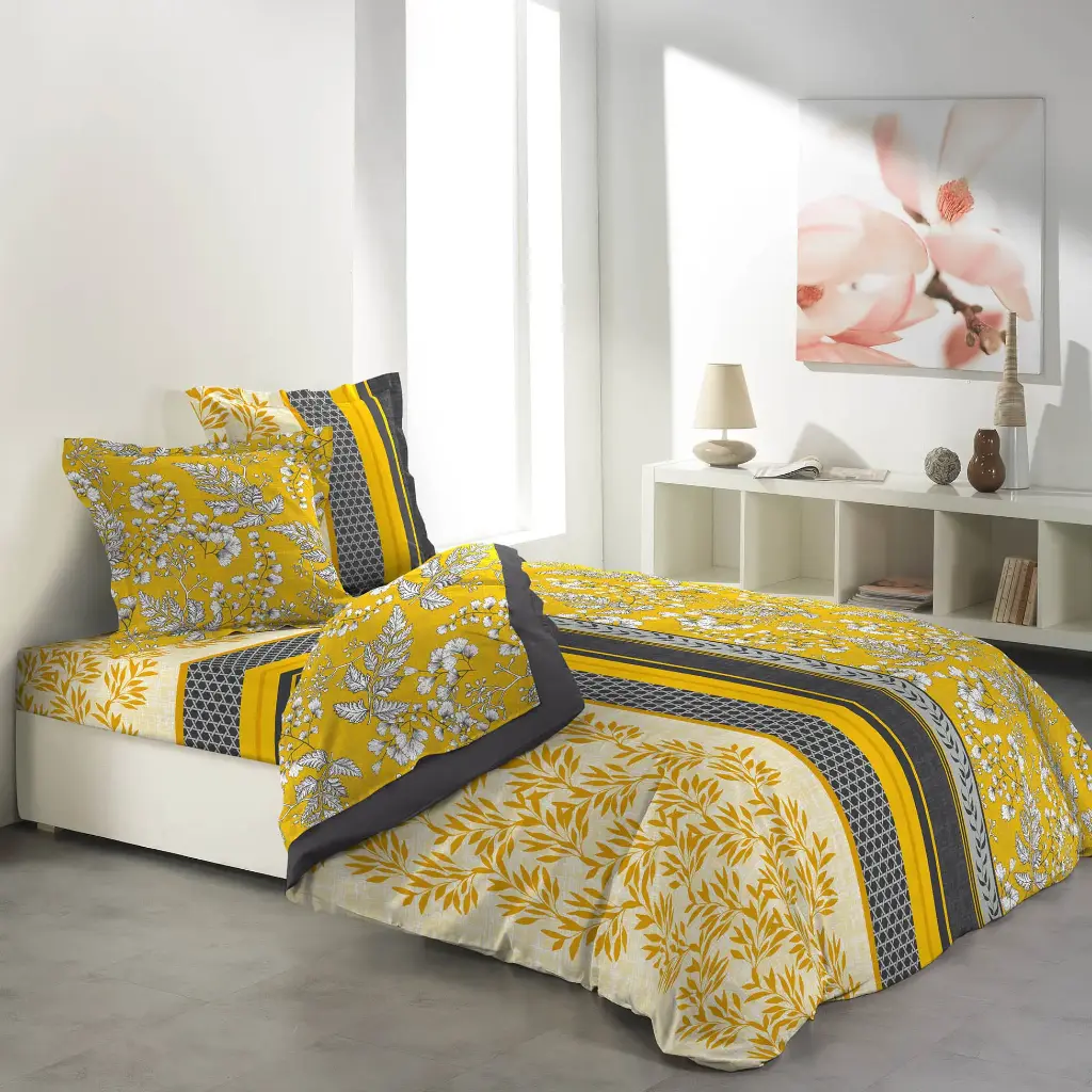 Parure de drap 4 pièces imp.  57 fils Allover Sirius