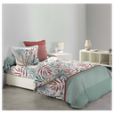 Parure couette 6 p. 240 x 220 cm imprime 42 fils allover melvina