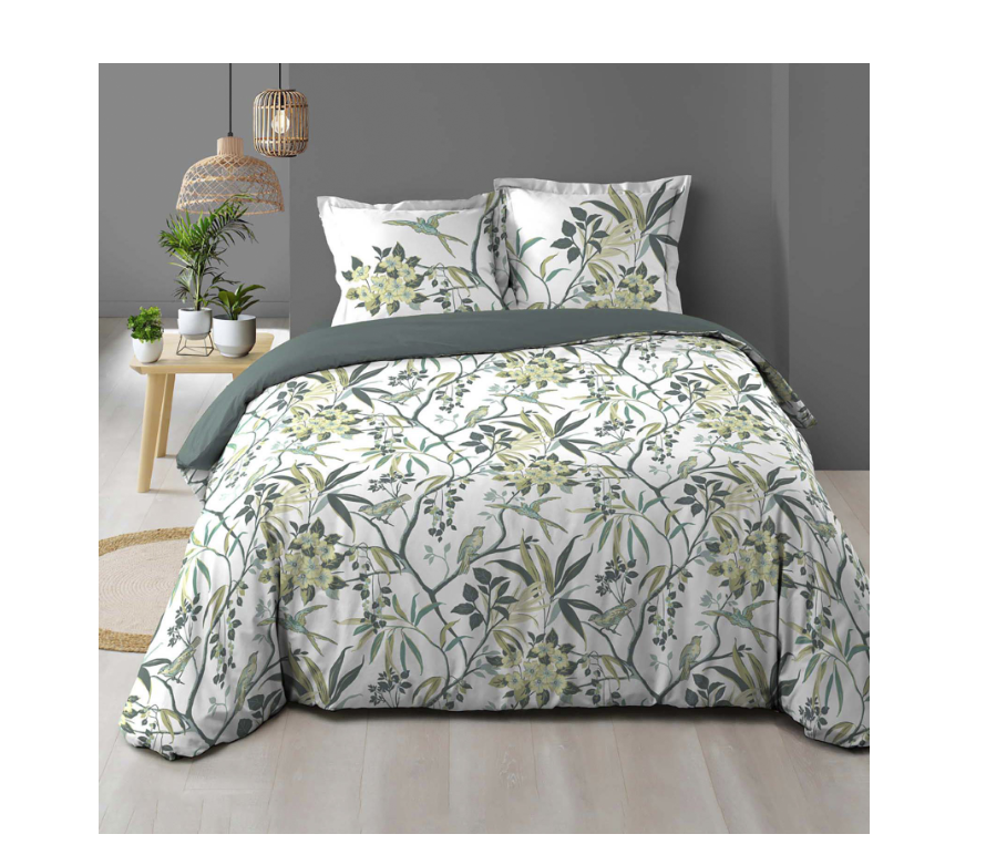 Parure 3 p. 240 x 220 cm imprime 57 fils allover constence