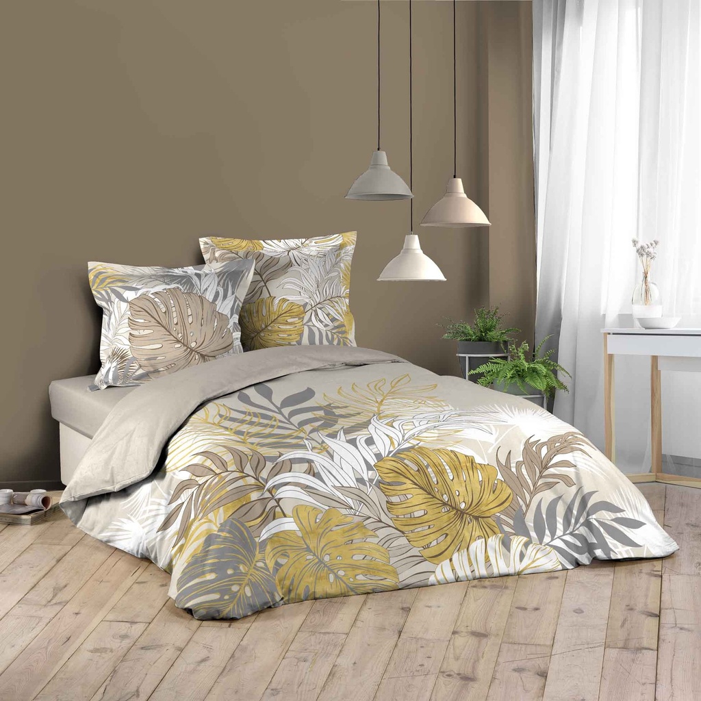 Parure 3 p. 240 x 220 cm imp.  42 fils dessin place mogador naturel