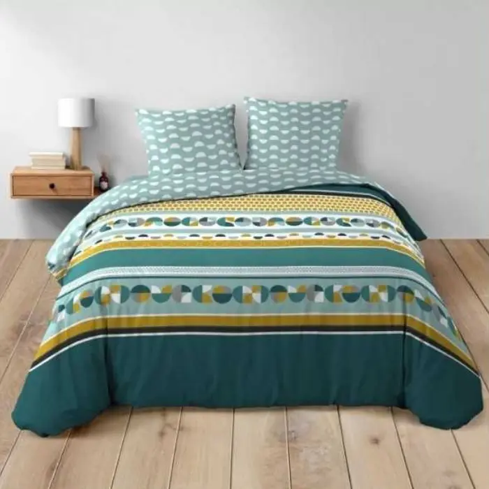 Parure 3 p. 260 x 240 cm imprime 42 fils allover doris