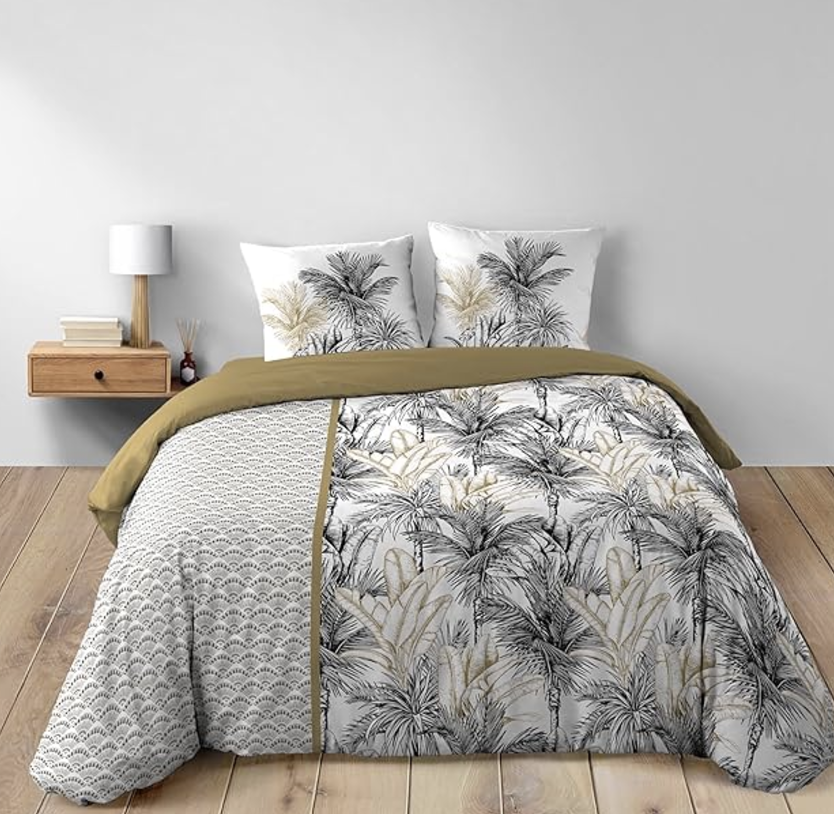 Parure 3 p. 260 x 240 cm imprime 42 fils allover dakar