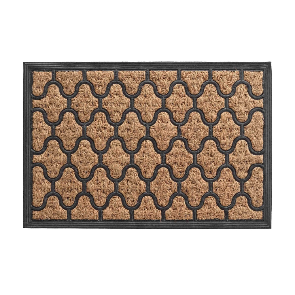 Paillasson rectangle 40 x 60 cm coco+caoutchouc erwan