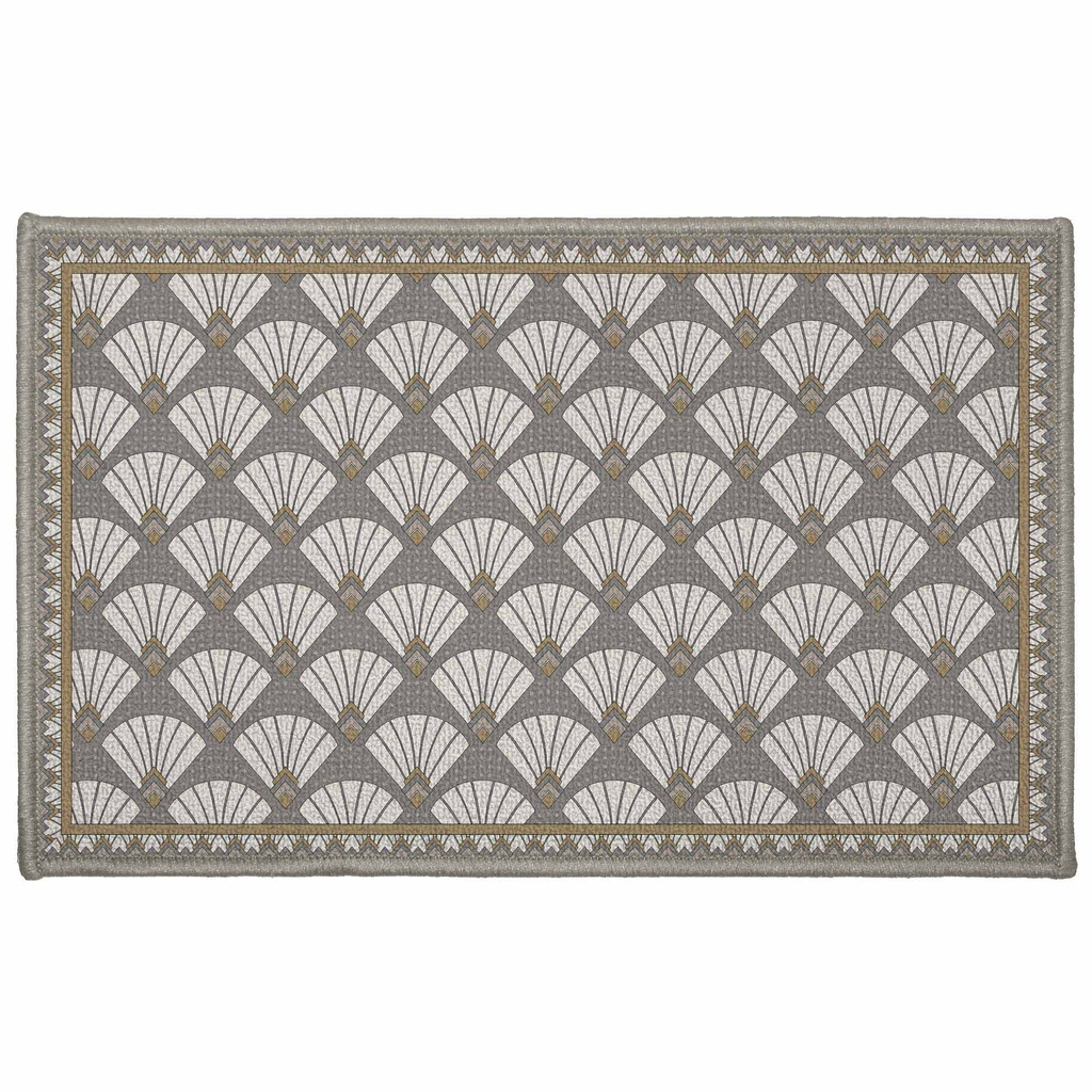 Tapis rectangle 50 x 80 cm imp art deco chic