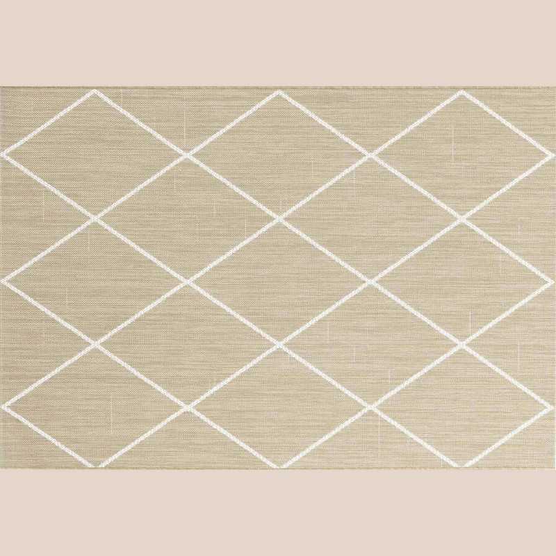Tapis rectangle 120 x 170 cm tisse plat damira