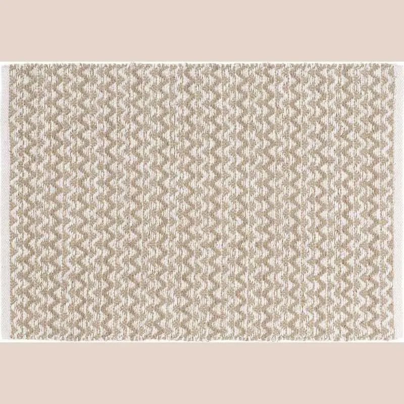 Tapis rectangle 60 x 90 cm coton/polyes fantaisie+fil met chasca naturel