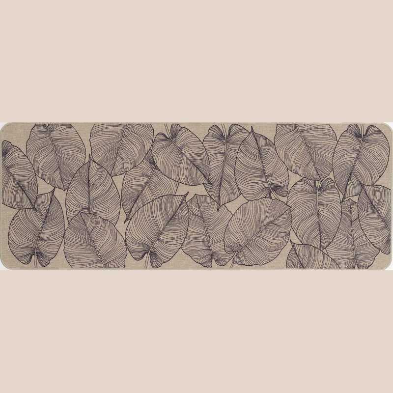 Tapis rectangle 45 x 120 cm tisse imprime jade