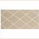 Tapis rectangle 80 x 150 cm tisse plat damira