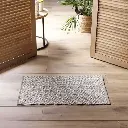 Tapis rectangle 50 x 80 cm coton/polyester tisse dorana