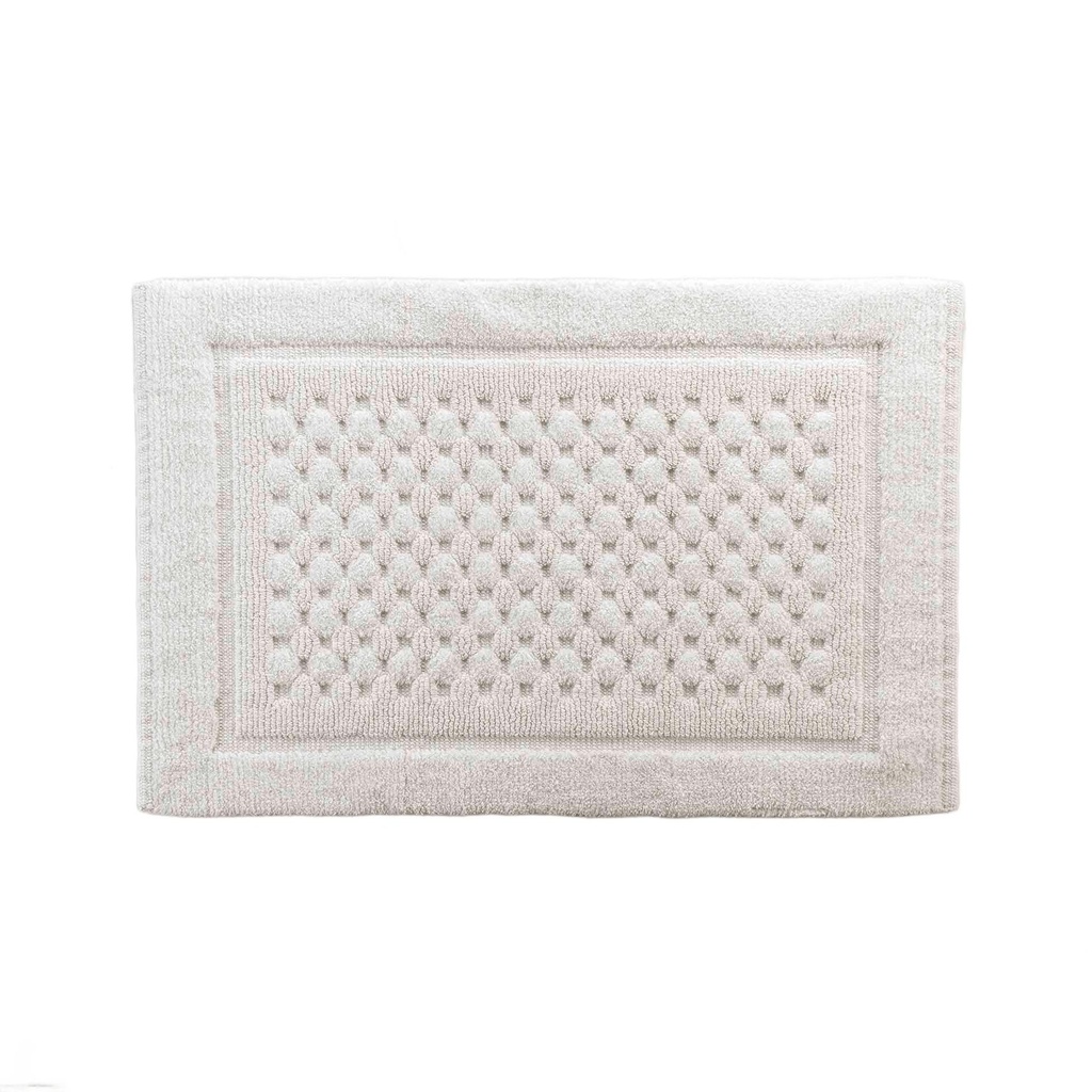 Tapis de bain 50 x 80 cm coton jacquard tisse damaris