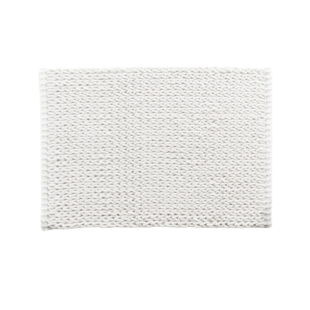 Tapis de bain 50 x 80 cm polycoton jacquard tisse isalis