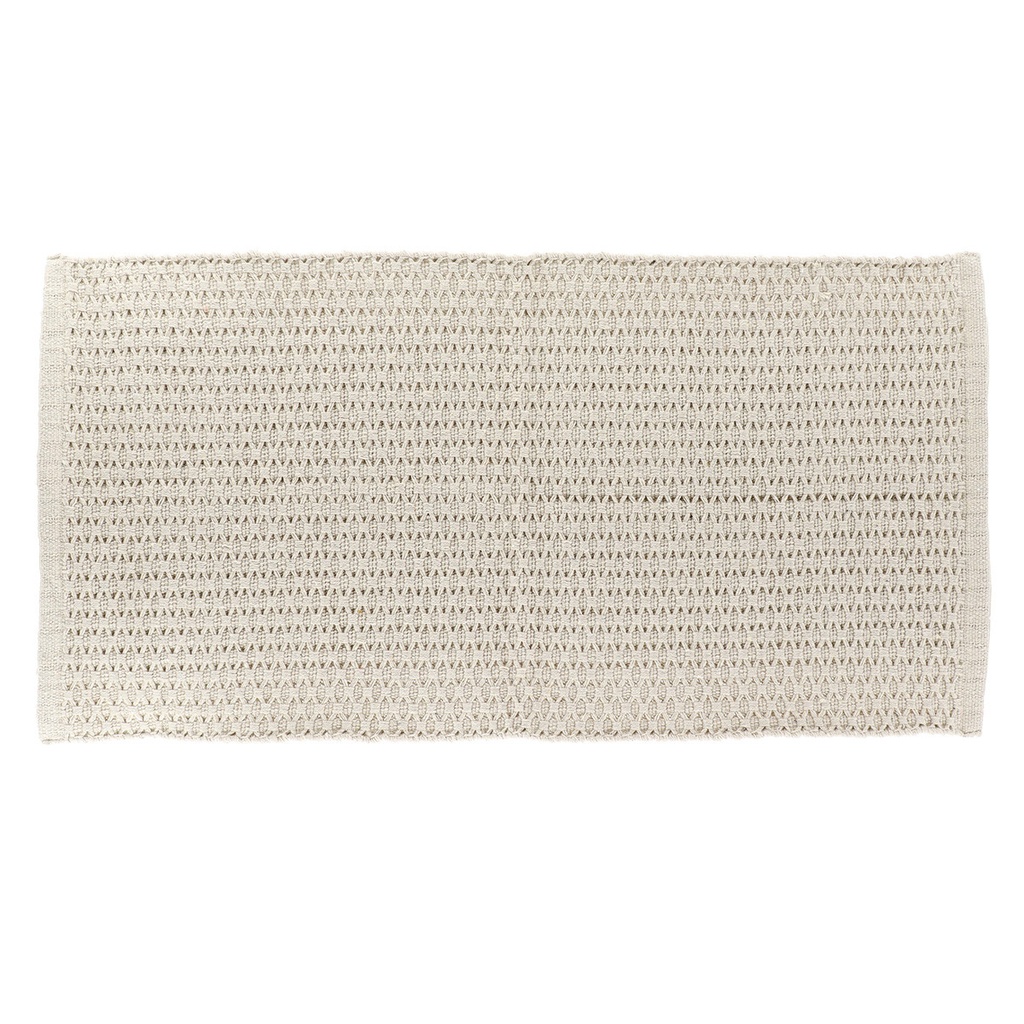 Tapis quito coton/autres fibres tresse 45x90 cm - naturel