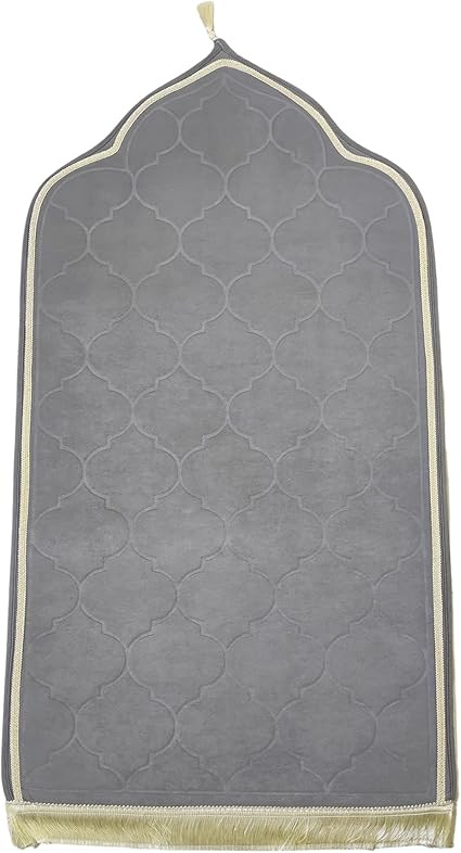 Tapis 65x120 " arabesque " gris