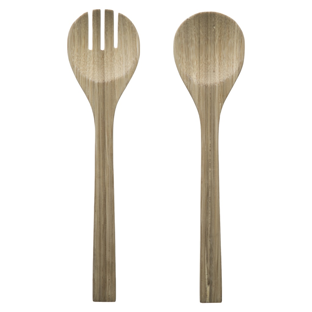Couverts à salade x2 en bambou  