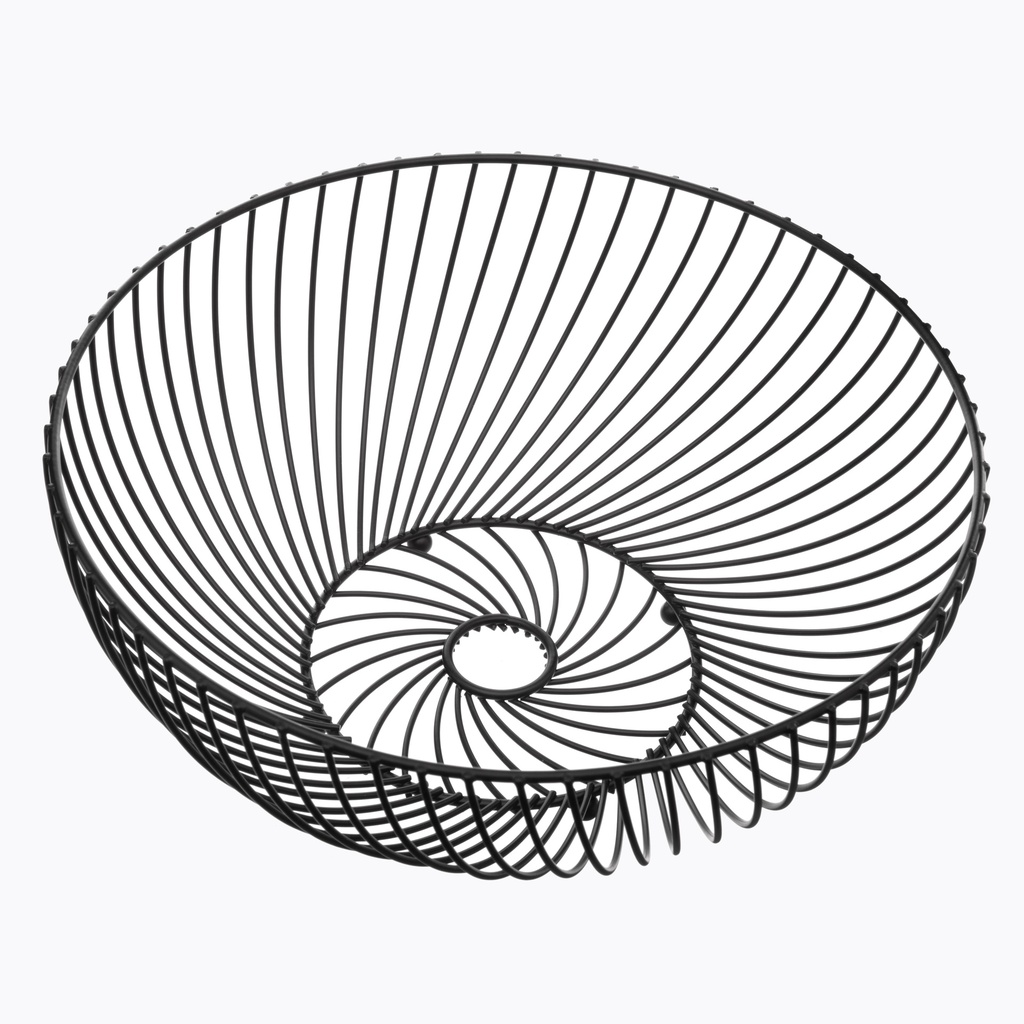 Corbeille fruits tors 30cm noi