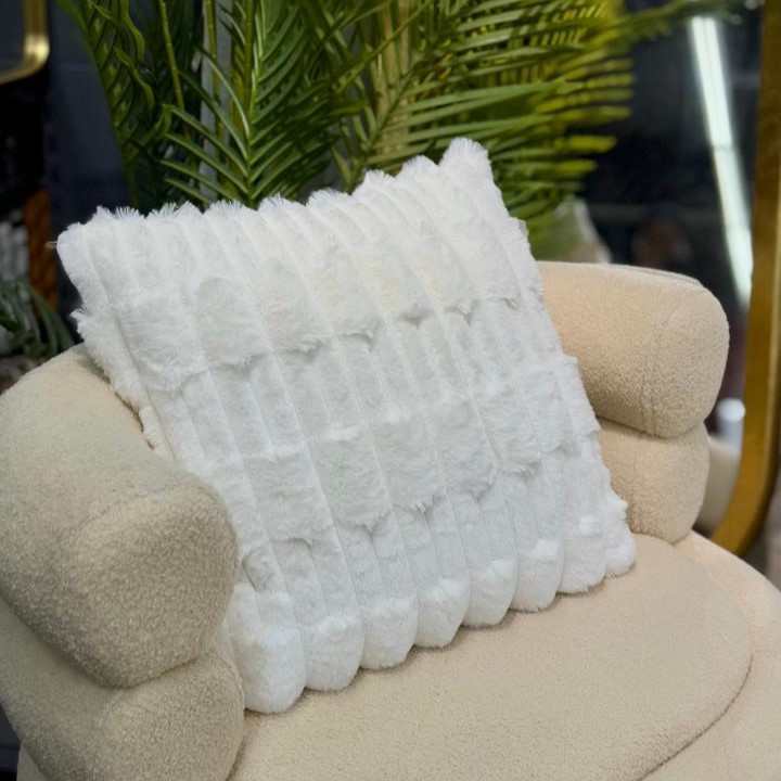 Coussin "élégance" blanc - 45x45 cm