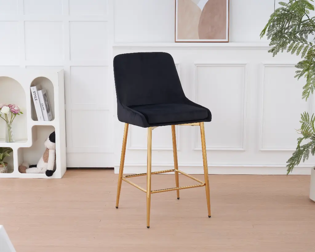 Chaise de bar "Manhattan" noir