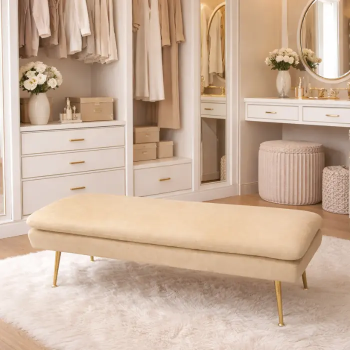 Banquette "Clovis" sable