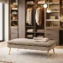 Banquette "Clovis" taupe