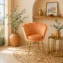 Chaise de salle à manger rouille - "Louna"  