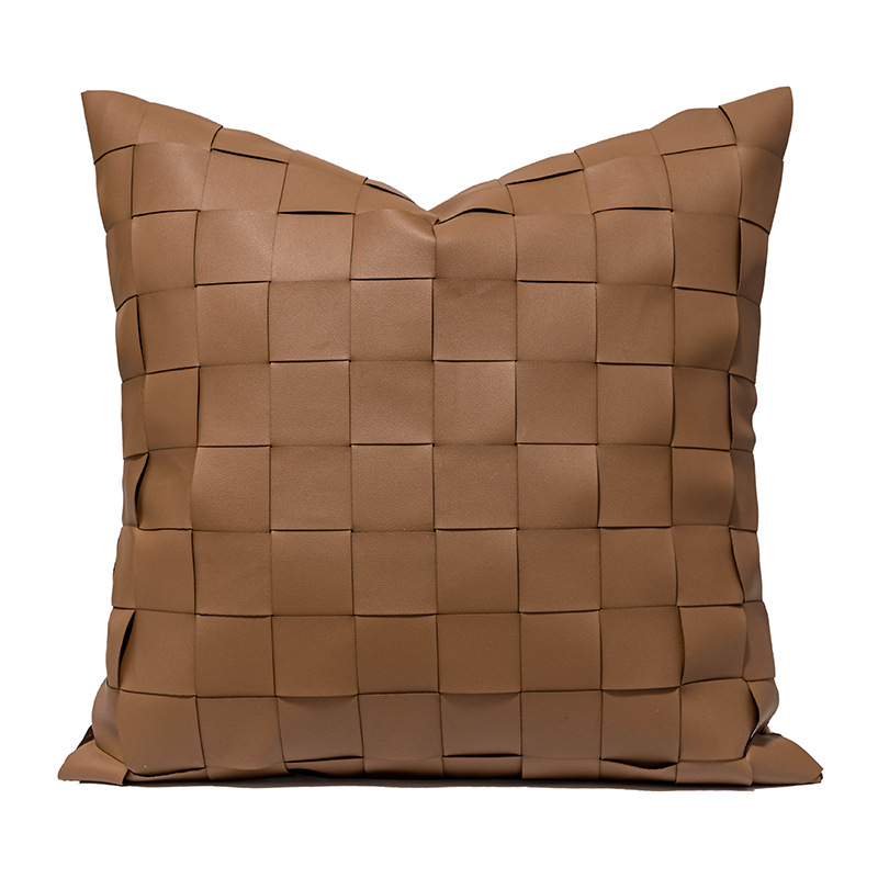 Coussin ambre marron 45x45cm