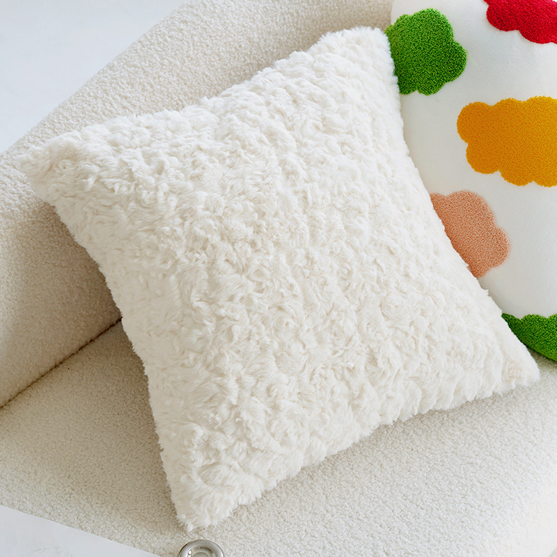 Coussin éva blanc 45x45cm