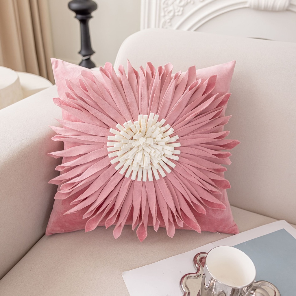 Coussin talia rose 45x45cm