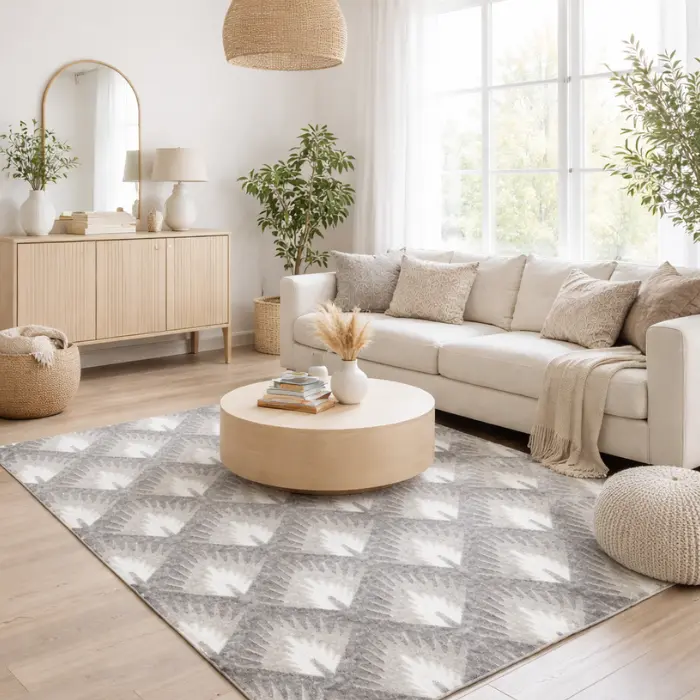 Tapis "Yugen" gris en 160*230 cm