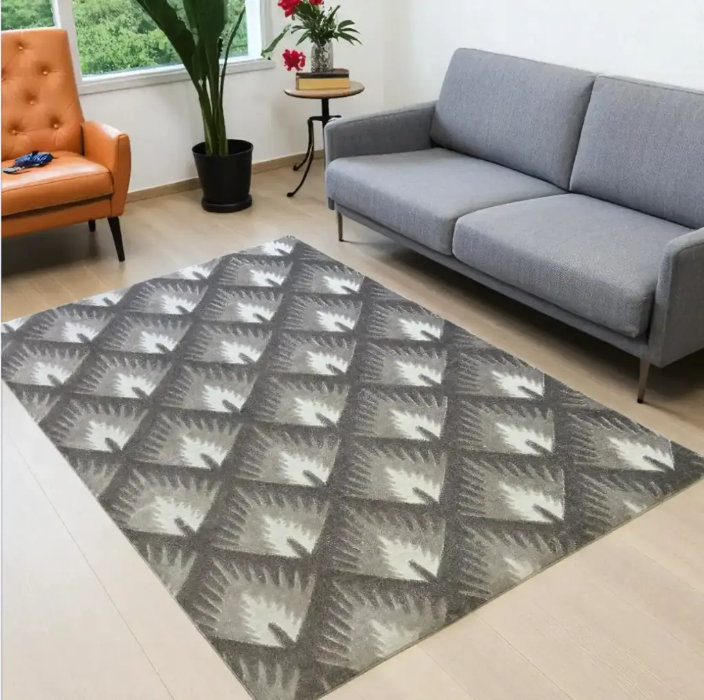 Tapis "Yugen" gris en 160*230 cm
