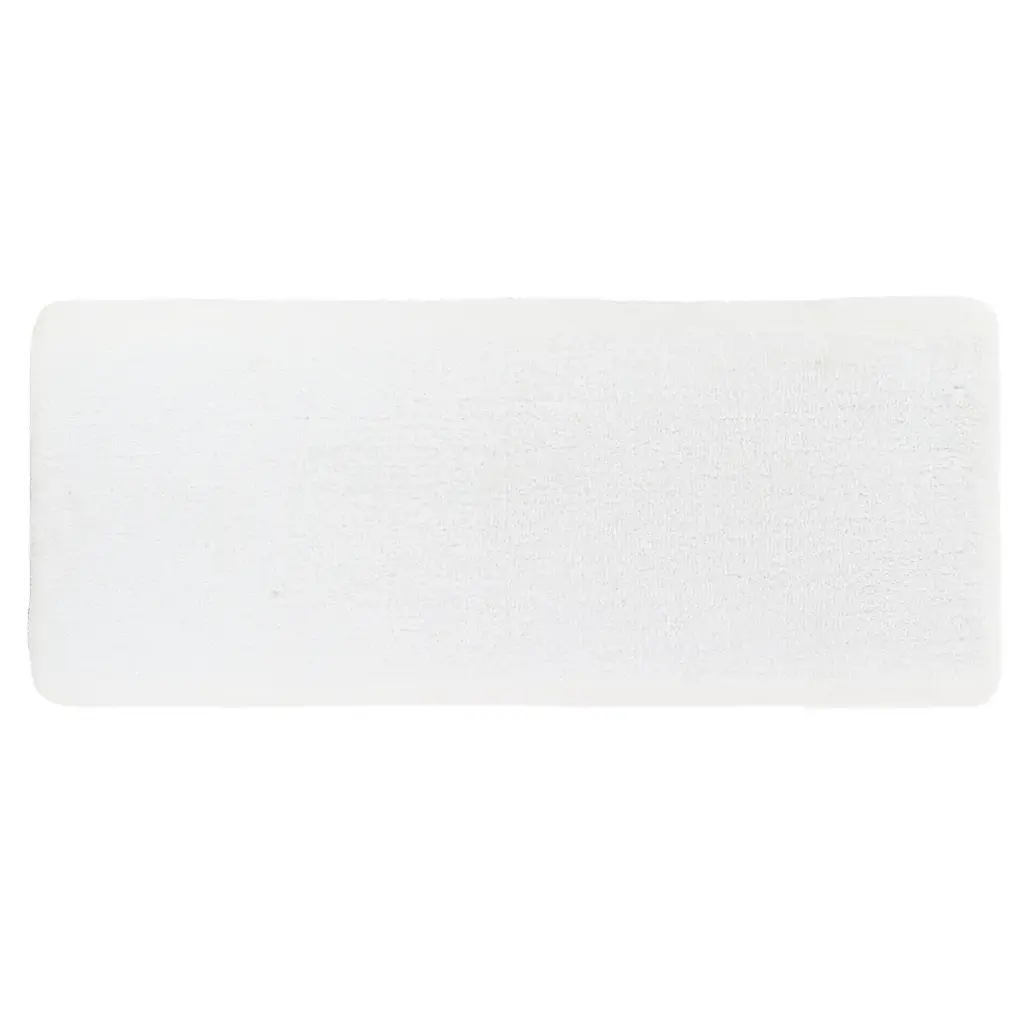 Tapis microfibre double vasque dessous latex 50 x 120 cm - naturel