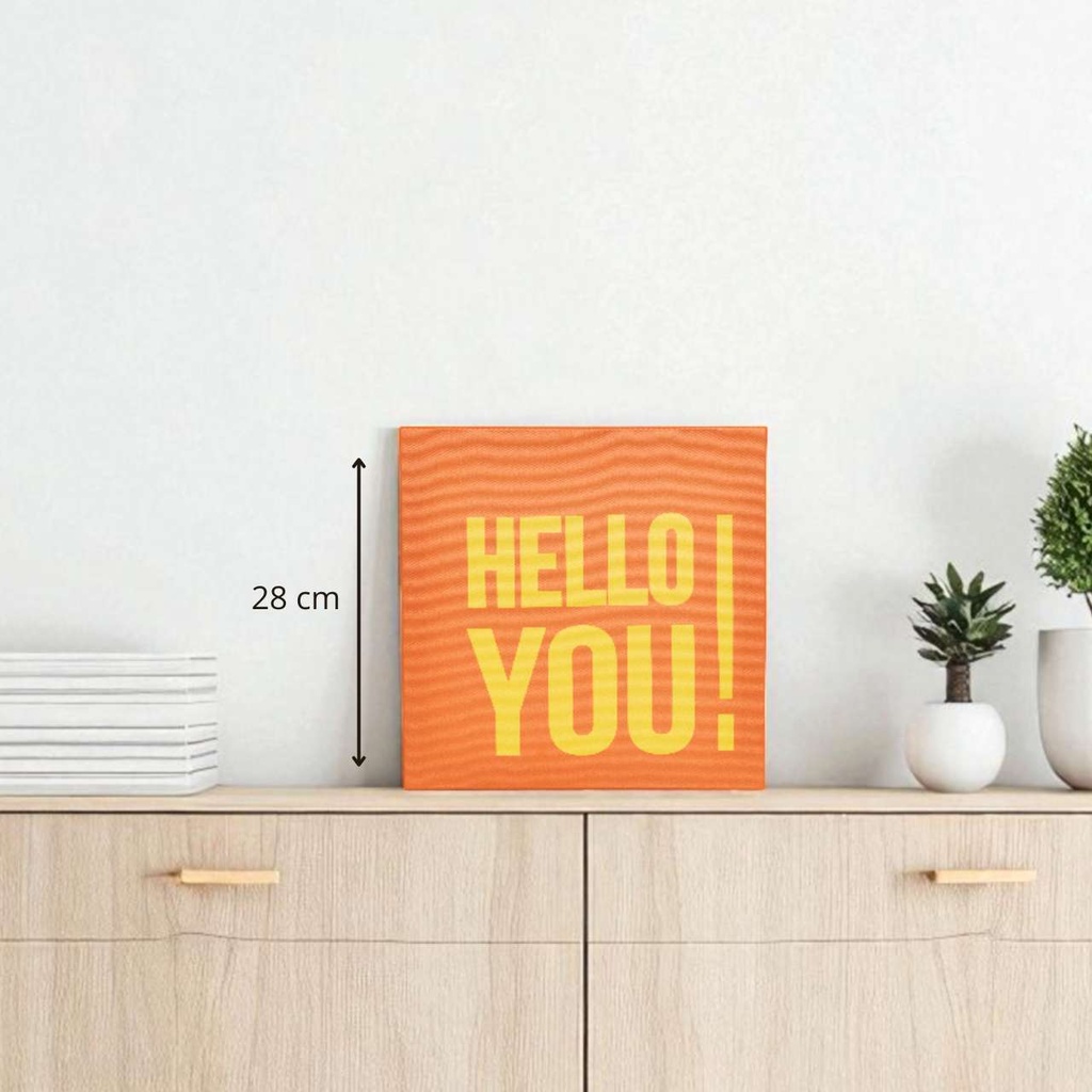 Toile imp pop natty 28x28 Hello