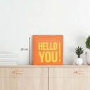 Toile imp pop natty 28x28 Hello