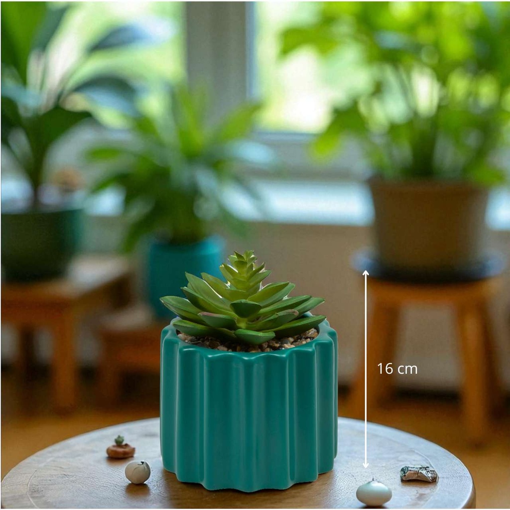 Plante v pot crmq flow h16 vert