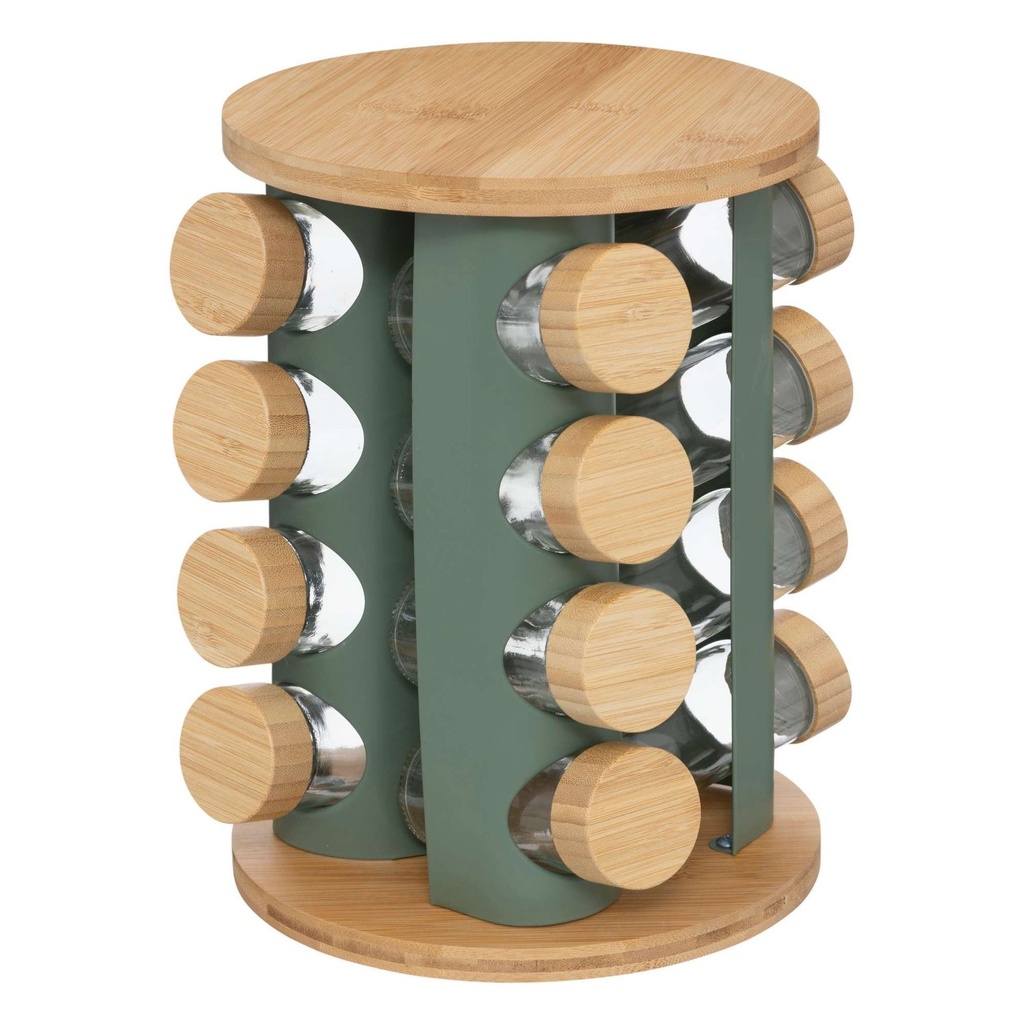 Rack epices x16 metal/bambou sensia ficus